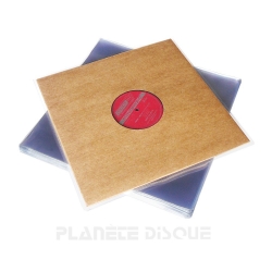 Confezione 50 buste esterne in POLIETILENE per copertina disco vinile LP  33giri da 80 µm