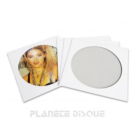 25 Platenhoezen wit karton voor Picture LP