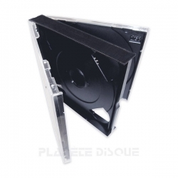Boîtier épais pour 2 CDs avec plateaux noirs