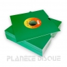25 Pochettes carton avec trou 45T vertes
