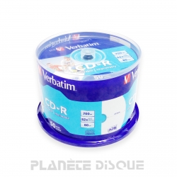 50X CD-R 700Mo 80Min Verbatim Imprimable