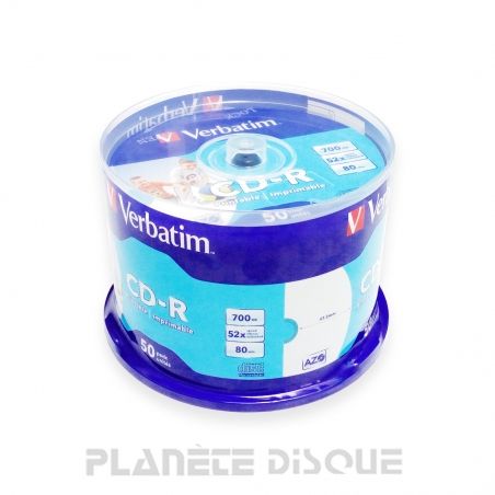50X CD-R 700Mo 80Min Verbatim bedrukbaar