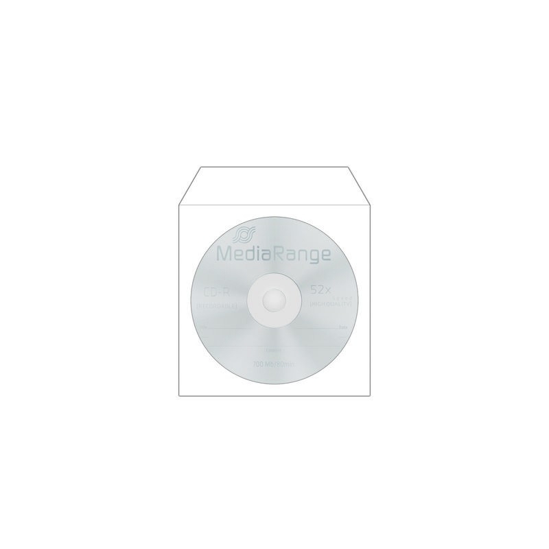 Enveloppes pour CD Verbatim - 50 pièces - Pochettes de CD - enveloppe  vierge - protège de la poussière et la saleté - avec fenêtre - enveloppe  avec