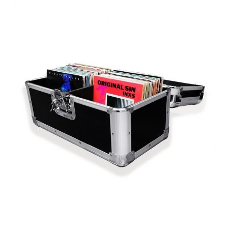 Valise flight case pour 200 singles 45T noir butterfly