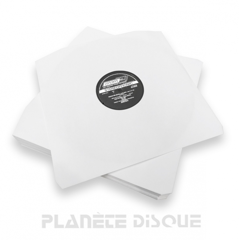 100 Sous pochettes en papier pour vinyles - 12 33 tours - 308 x 303 m