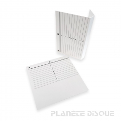 10 witte kartonnen J-Cards...