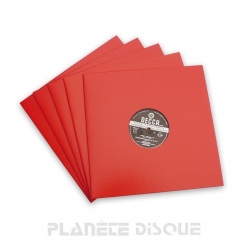 25 LP platenhoezen rood...