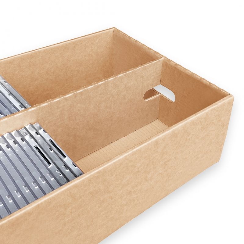 10 Boîtes de rangement en carton kraft avec couvercle pour 20 Minidisc