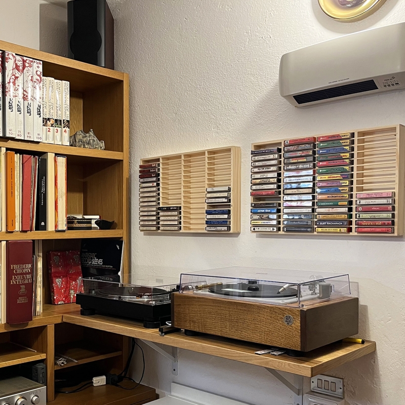 Meuble de rangement vinyle Lp records - rangement disques vinyles lp -  bibliothèque - 3 compartiment - Rangement CD / DVD - Achat & prix