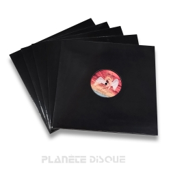10 LP platenhoezen zwart...
