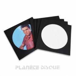 25 Platenhoezen zwart...