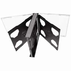 10 Six Disc CD case black...